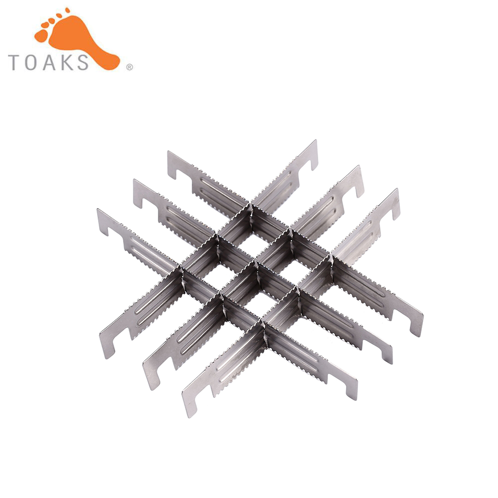 Camping Cooking Gazebo - 2/4/6pcs TOAKS Outdoor Titanium Wood Stove