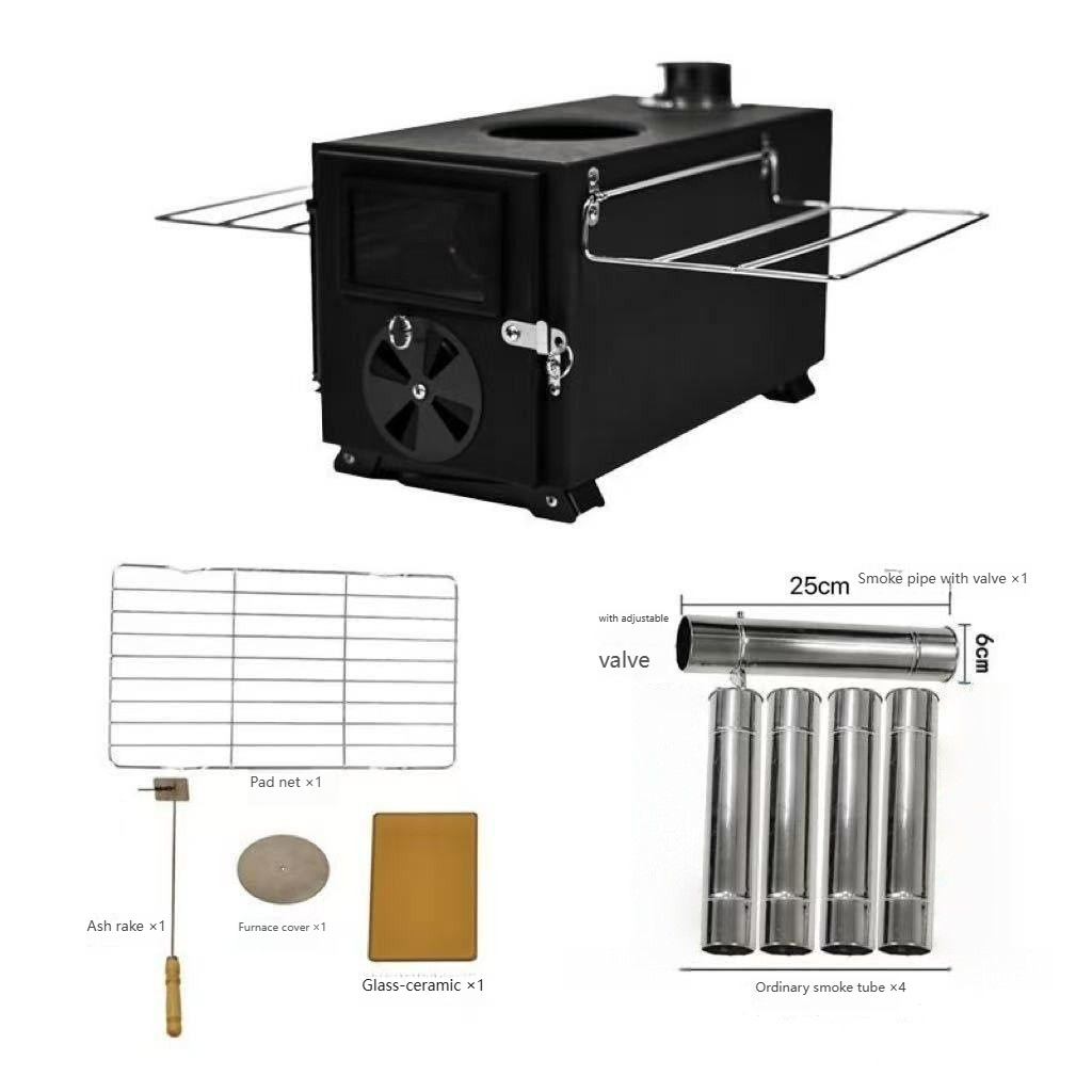 Camping Cooking Portable - 2026new Camping Carbon Steel Wood-Burning Stove