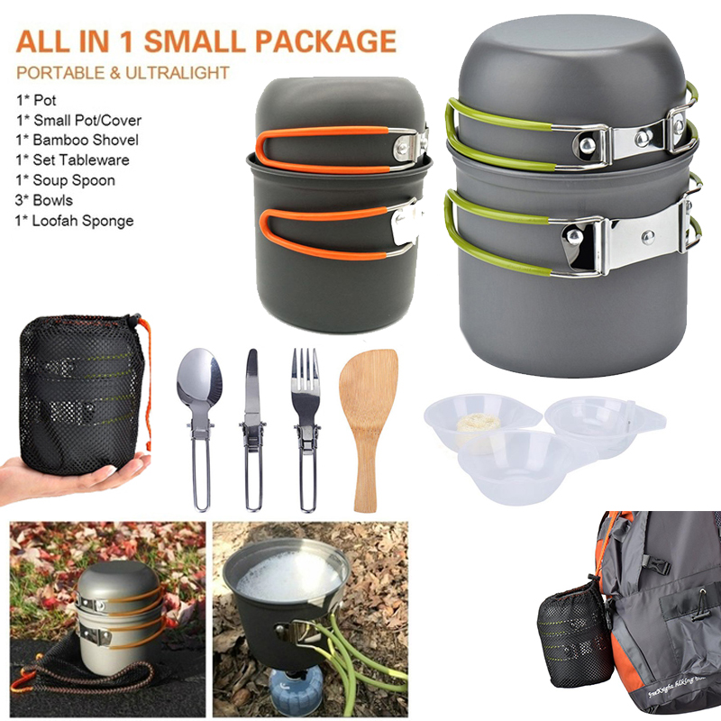 Camping Cooking Utensil Set - New Camping Pot Portable Outdoor Set