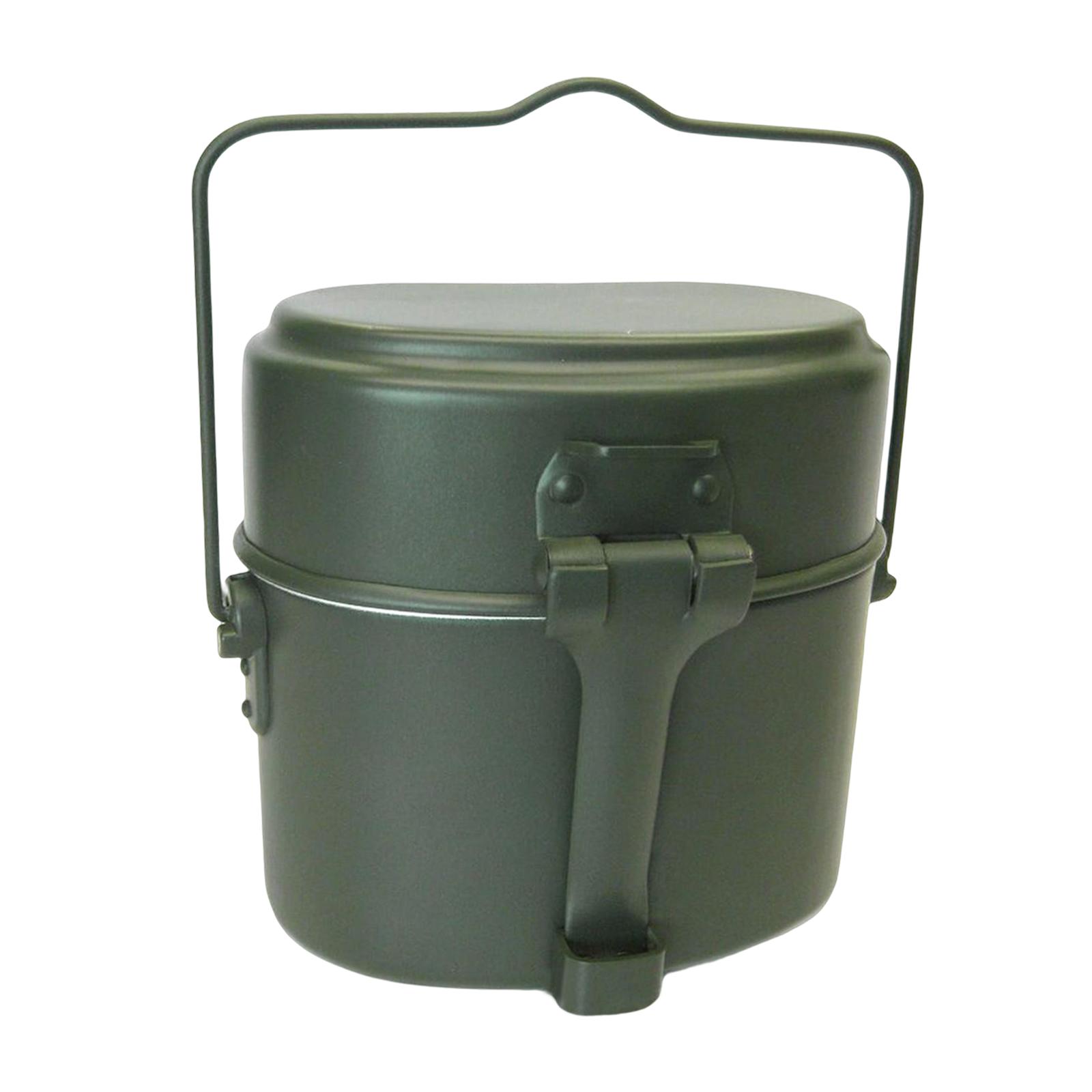 Camping Cooking Kit Box - Camping Mess Tin Kit Thick Aluminum