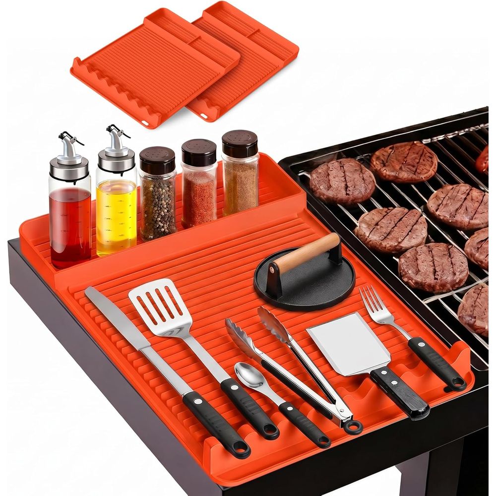 Camping Cooking Grill - Heat Resistant Silicone Grill Mat -
