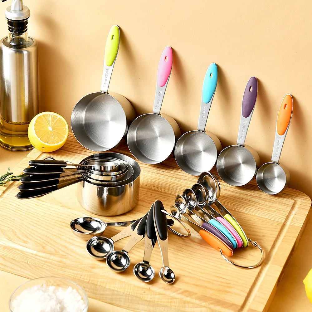 5/10Pcs Stainless Steel Measur - Camping Cooking Pan Set 评论和价格