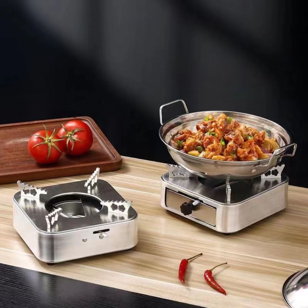 Portable Square Stainless Stee - Camping Cooking Burner 评论和价格