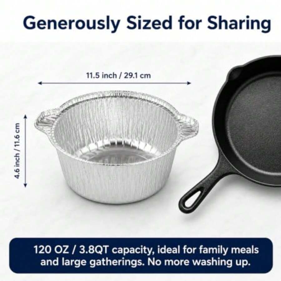 12 Pack Disposable Pot With Li - Camping Cooking Pots And Pans 评论和价格