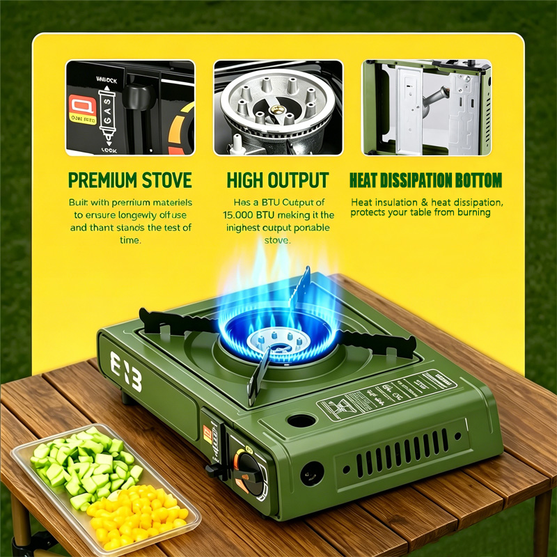 Portable Butane Stove, Compact - Camping Cooking Kit Box 评论和价格