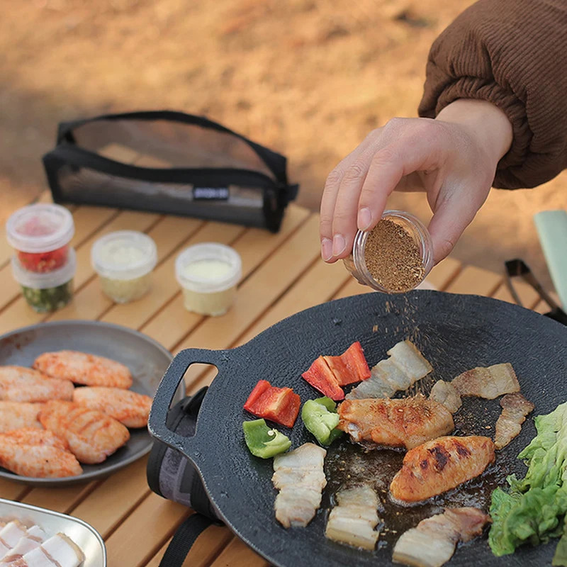 Outdoor Seasoning Bottle Set,  - Camping Cooking Kit Box 评论和价格