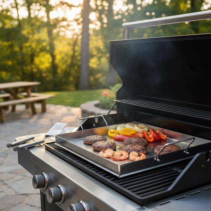 Universal Flat Top Griddle 18x - Camping Cooking Grill 评论和价格