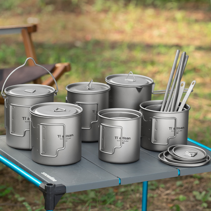 Tiartisan Outdoor Titanium Lig - Camping Cooking Utensil Set 评论和价格