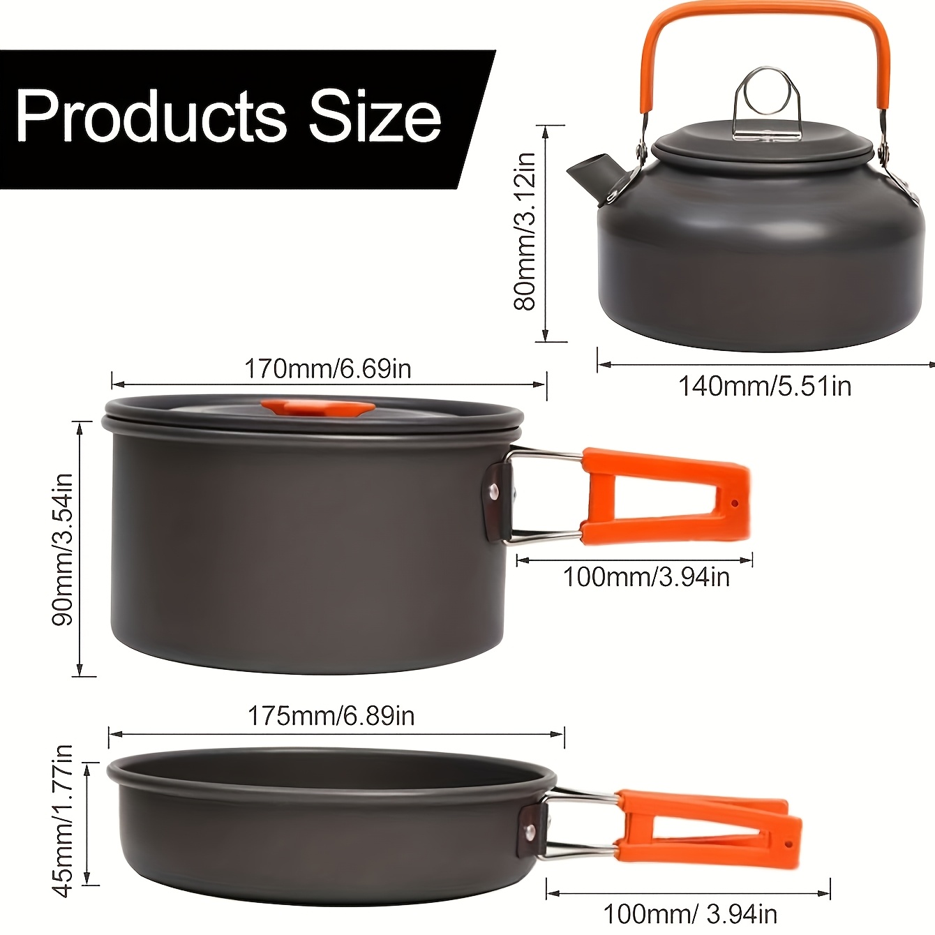 Ultra Portable Camping Cookwar - Camping Cooking Pan Set 评论和价格