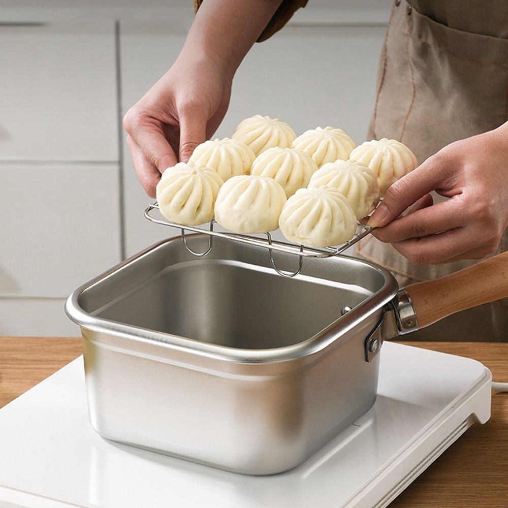 Portable Stainless Steel Fryin - Camping Cooking Pots And Pans 评论和价格