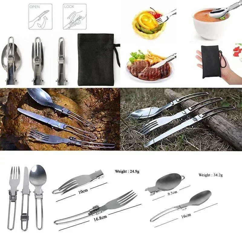 New Camping Pot  Portable Outd - Camping Cooking Utensil Set 评论和价格