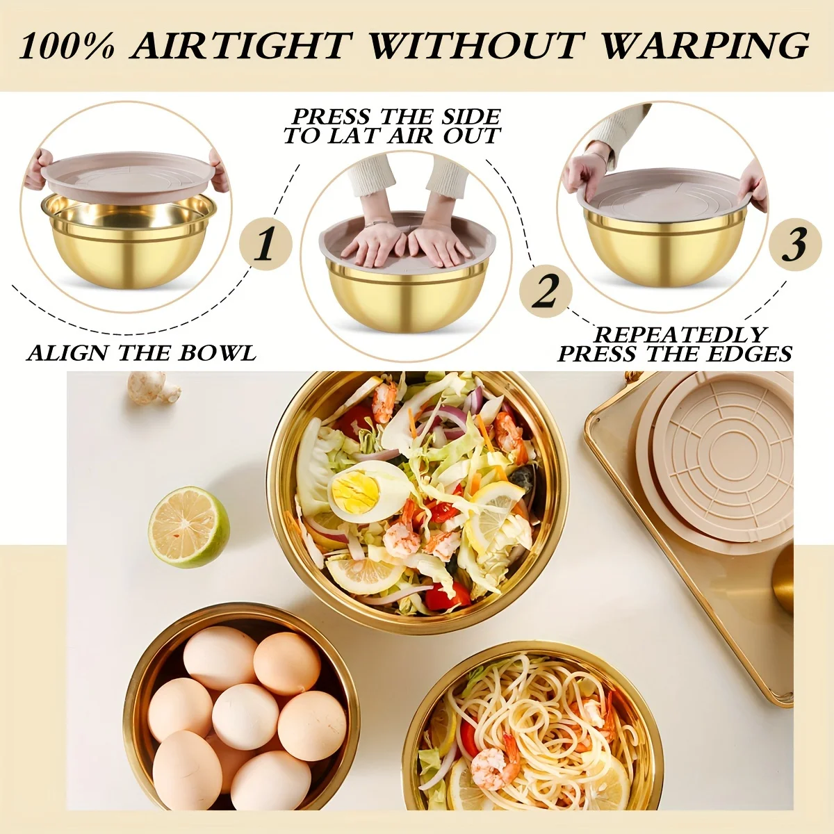 10-piece gold stainless steel  - Camping Cooking Pan Set 评论和价格