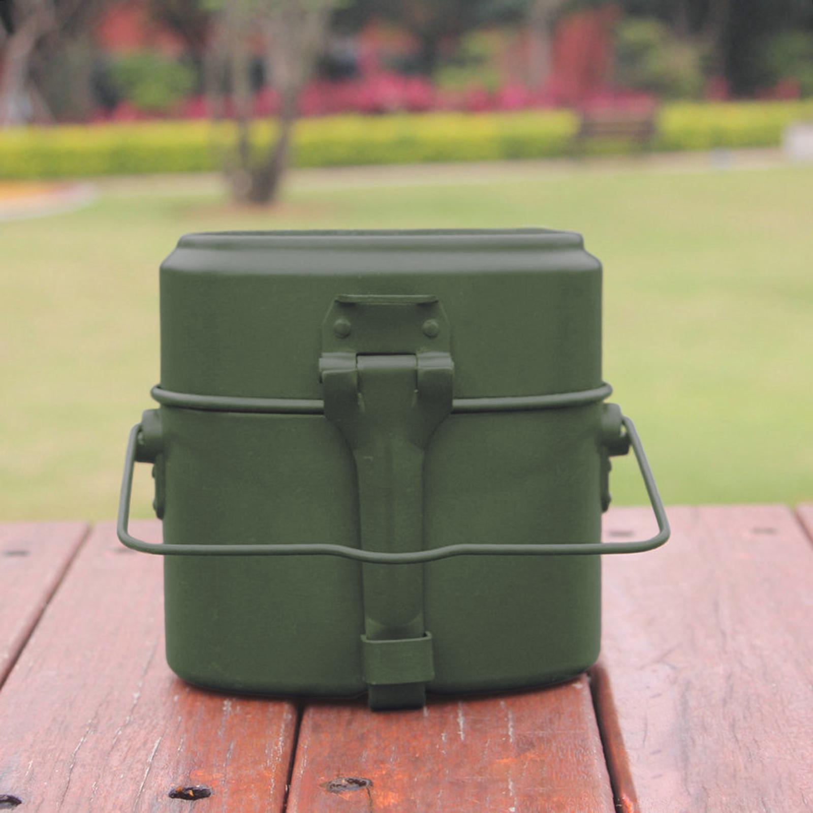 Outdoor Cooking Pot Set Alumin - Camping Cooking Kit Box 评论和价格
