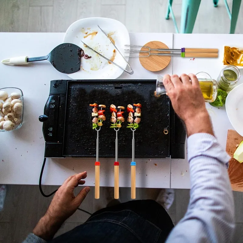 Stainless Steel Extendable Lon - Camping Cooking Grill 评论和价格