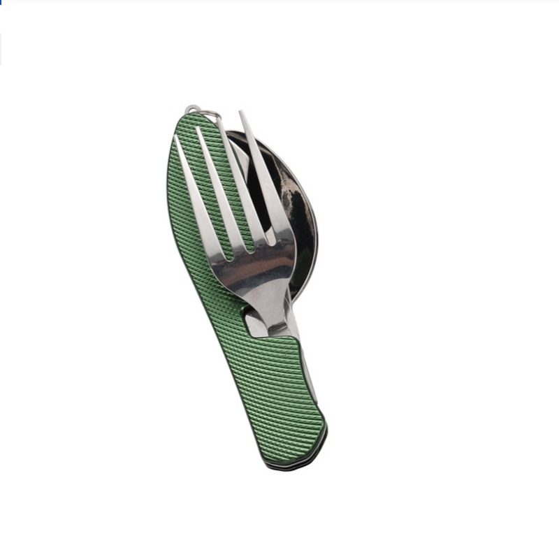 Foldable Stainless Steel Cutle - Camping Cooking Survival 评论和价格