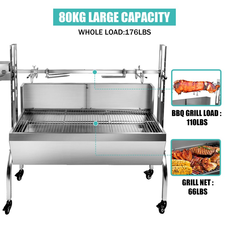 2-in-1 Barbecue Grill Roaster  - Camping Cooking Equipment Electric 评论和价格