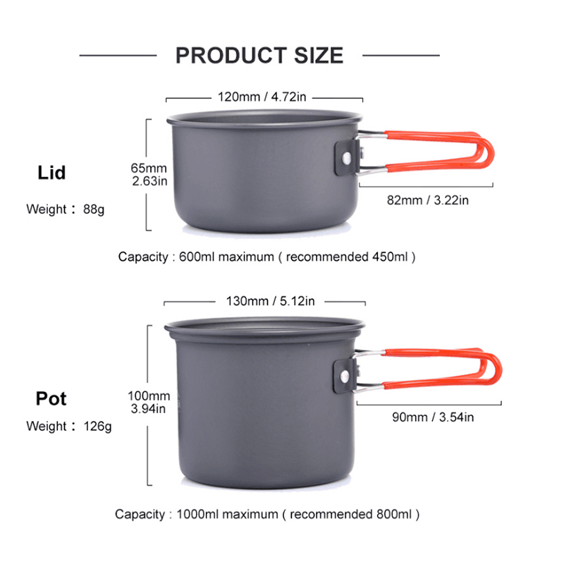 Widesea Ultralight Camping Coo - Camping Cooking Utensil Set 评论和价格