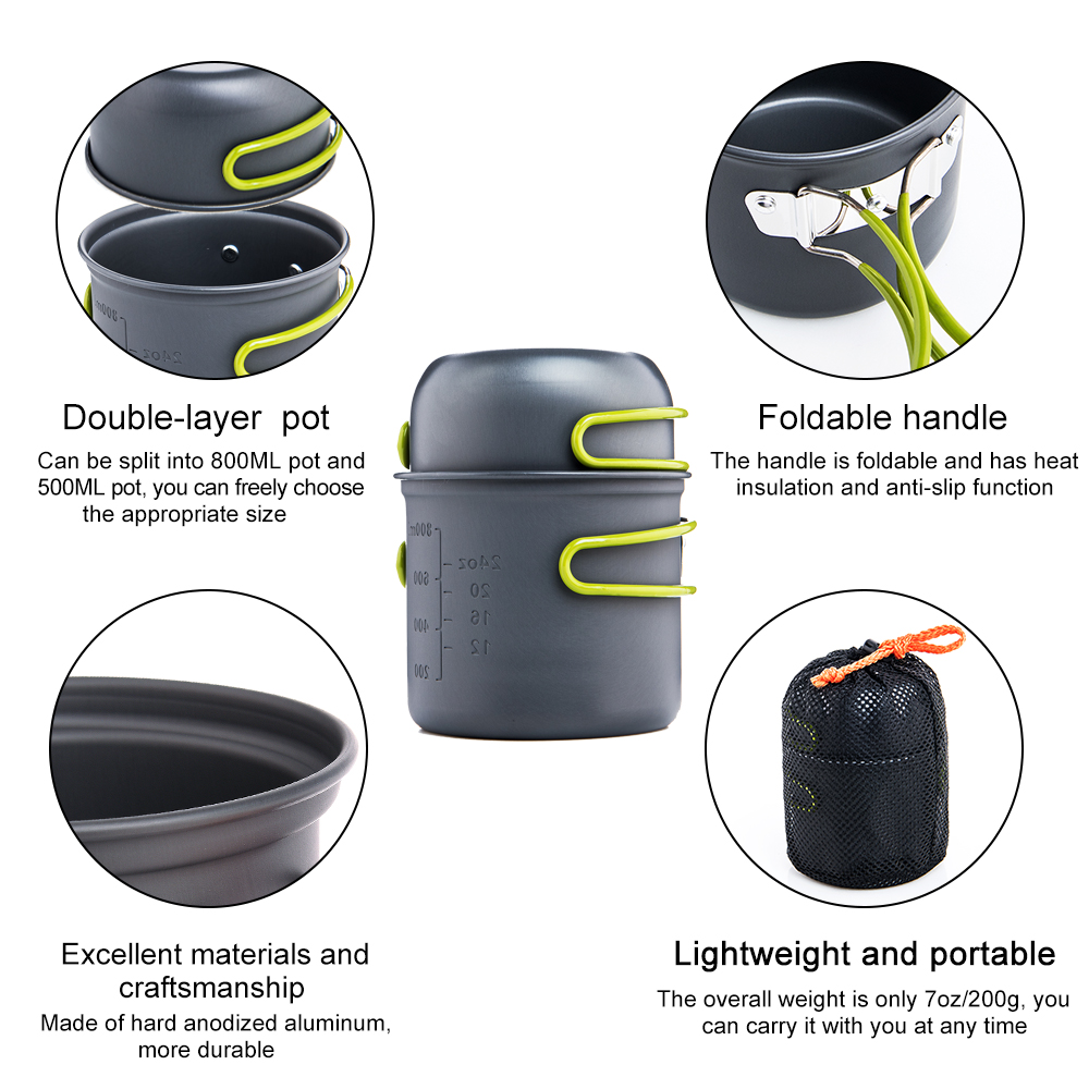 Widesea Ultralight Camping Coo - Camping Cooking Utensil Set 评论和价格