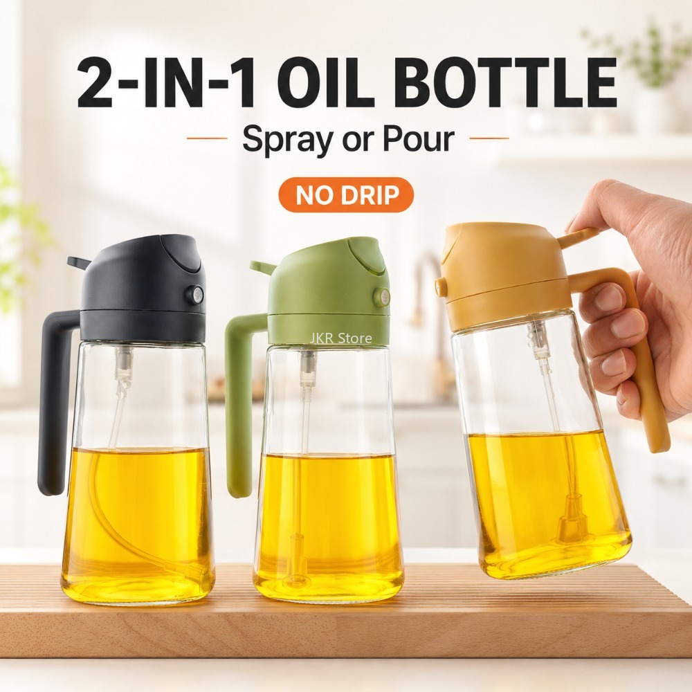 2 in 1 Olive Oil Sprayer Dispe - Camping Cooking Oil 评论和价格
