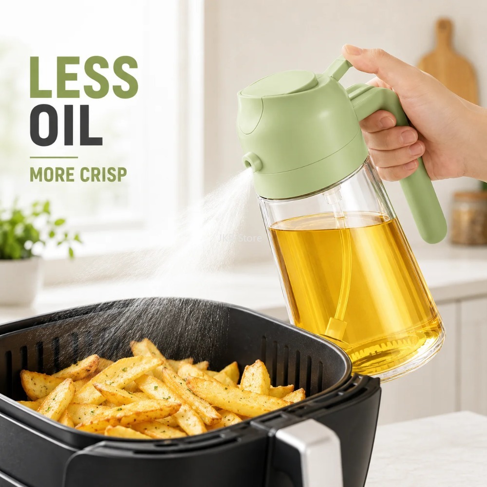 2 in 1 Olive Oil Sprayer Dispe - Camping Cooking Oil 评论和价格