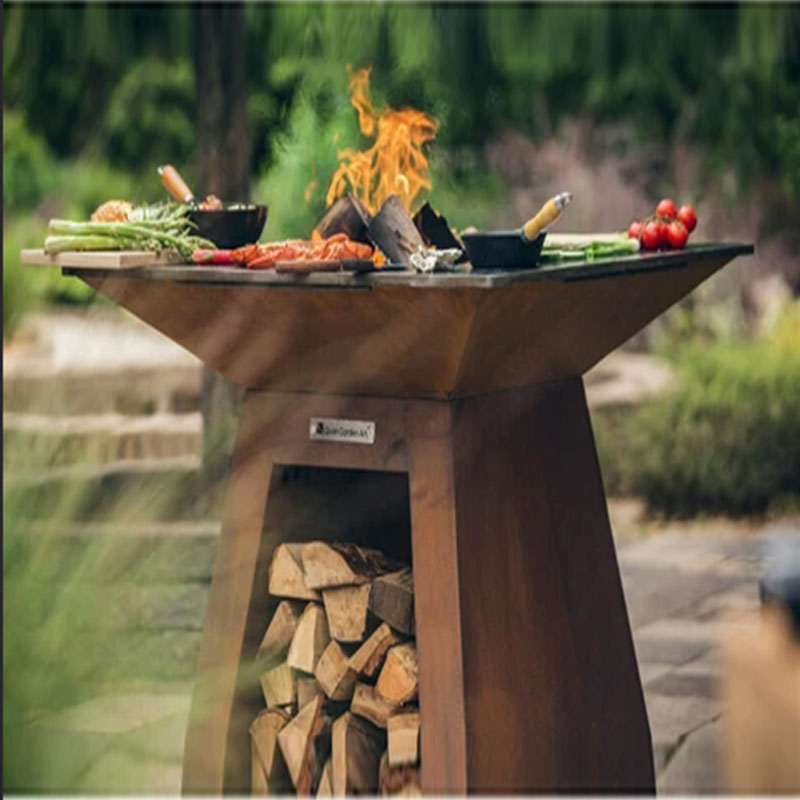 Customized Corten Steel BBQ Gr - Camping Cooking Equipment Electric 评论和价格