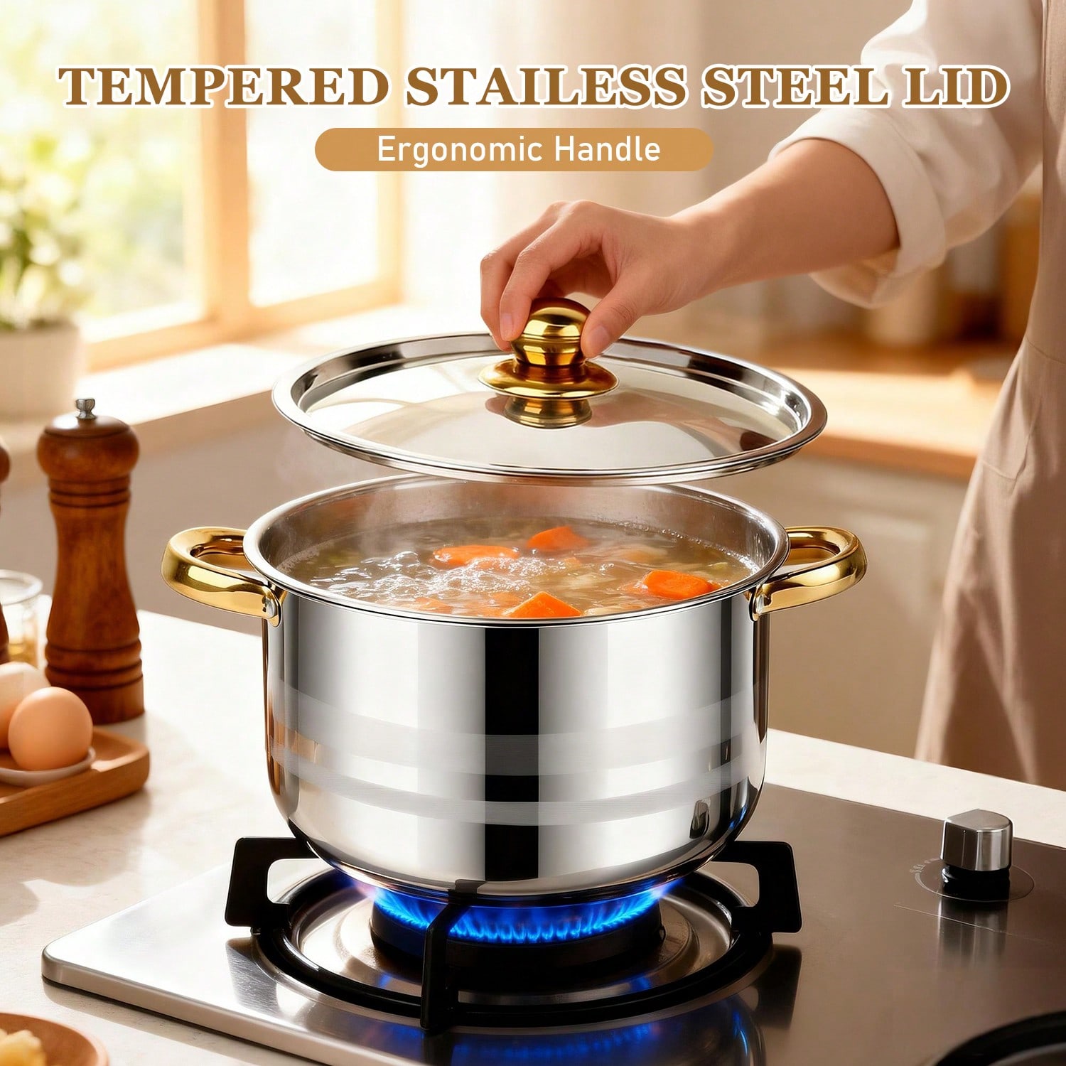 Stainless Steel Pot Set Modern - Camping Cooking Pan Set 评论和价格