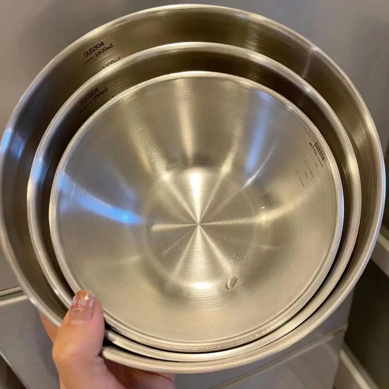 1-3 Stainless Steel Bowl Set w - Camping Cooking Pan Set 评论和价格