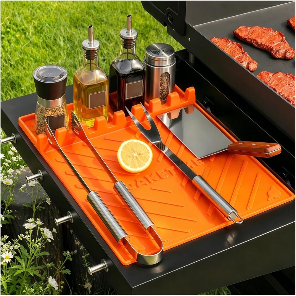 Silicone Grill Mats or Griddle - Camping Cooking Grill 评论和价格