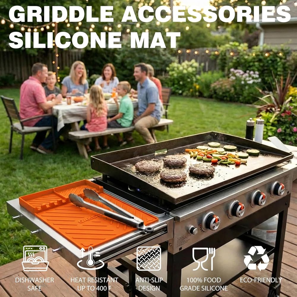 Silicone Grill Mats or Griddle - Camping Cooking Grill 评论和价格