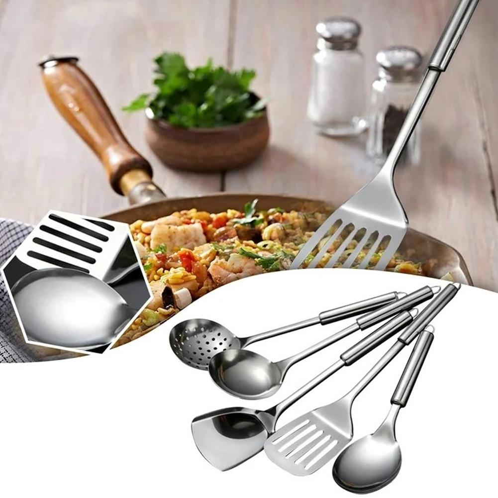 5PCS/SET Stainless Steel Pract - Camping Cooking Pan Set 评论和价格
