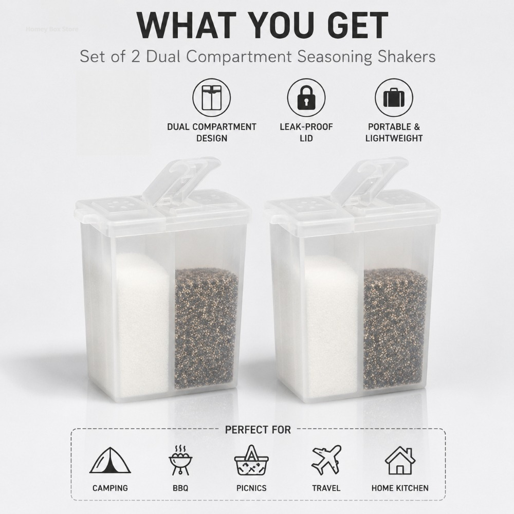 Multi-use 2in1 Spice Jar 2/4/6 - Camping Cooking Options 评论和价格