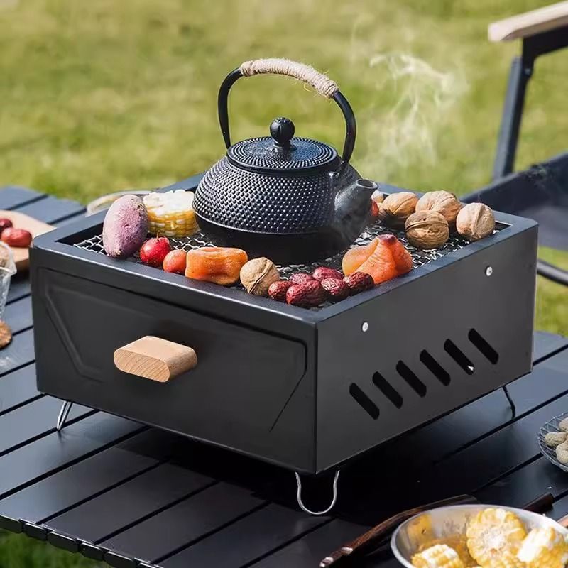 Portable Tabletop Camping Char - Camping Cooking Grill 评论和价格