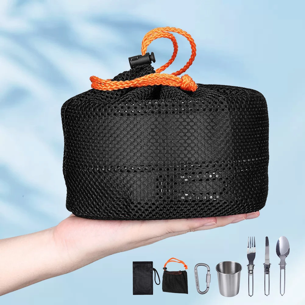 Camping Cookware Kit Kettle Po - Camping Cooking Utensil Set 评论和价格