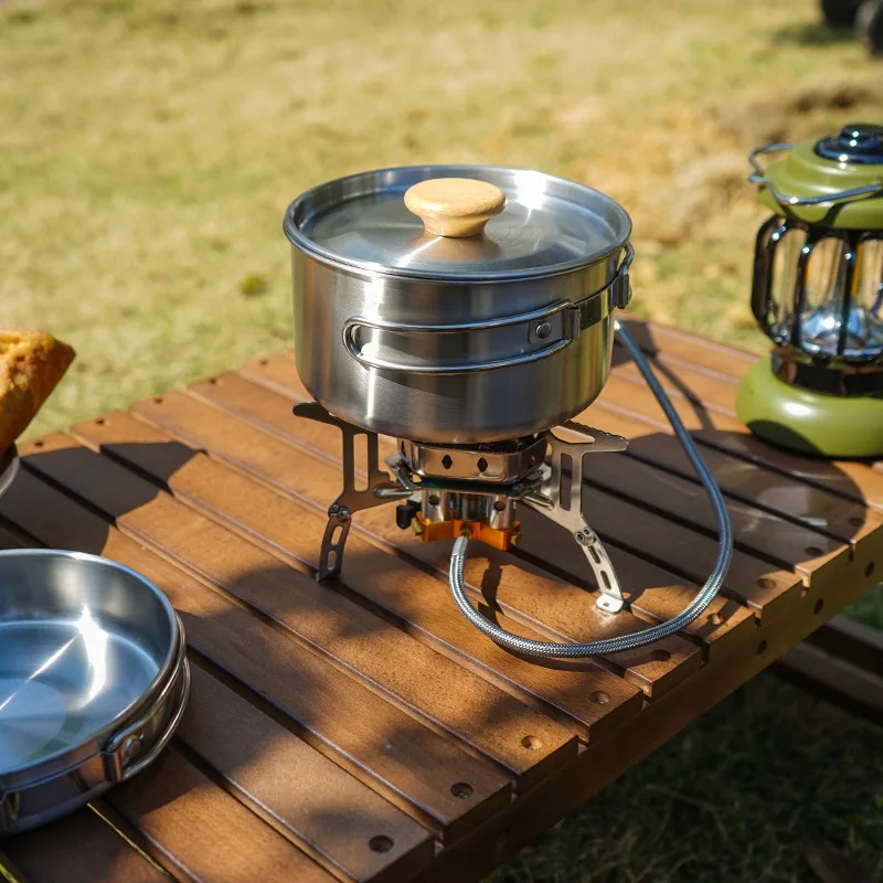Outdoor Folding Cookware Set S - Camping Cooking Kit Box 评论和价格