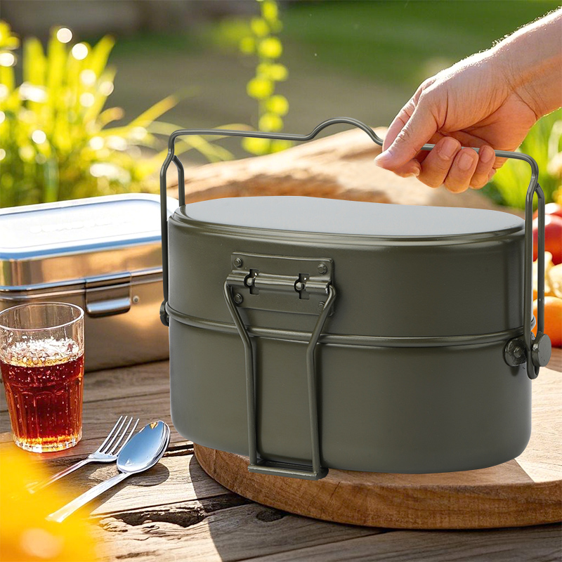 Outdoor CampingMessKit Multifu - Camping Cooking Kit Box 评论和价格
