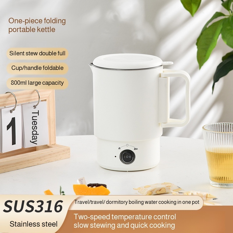 Folding Travel Kettle Portable - Camping Cooking Equipment Electric 评论和价格