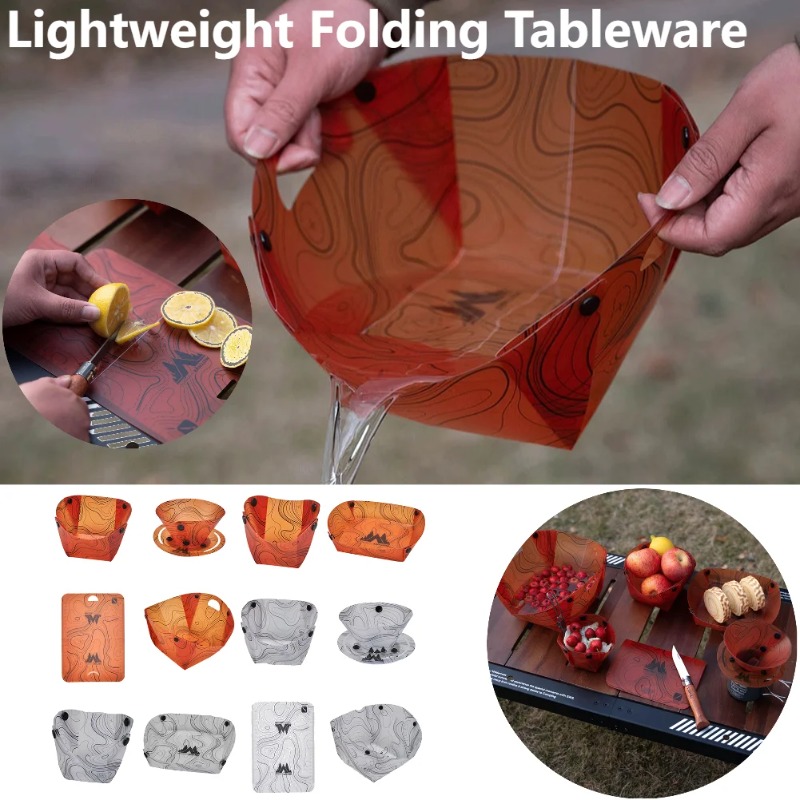 Foldable Camping Tableware Por - Camping Cooking Survival 评论和价格