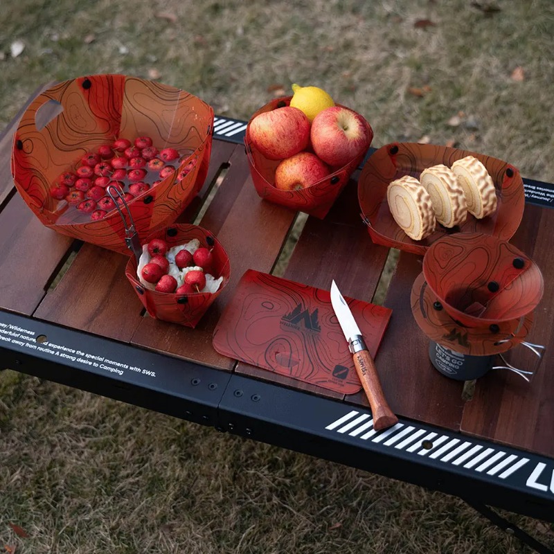 Foldable Camping Tableware Por - Camping Cooking Survival 评论和价格
