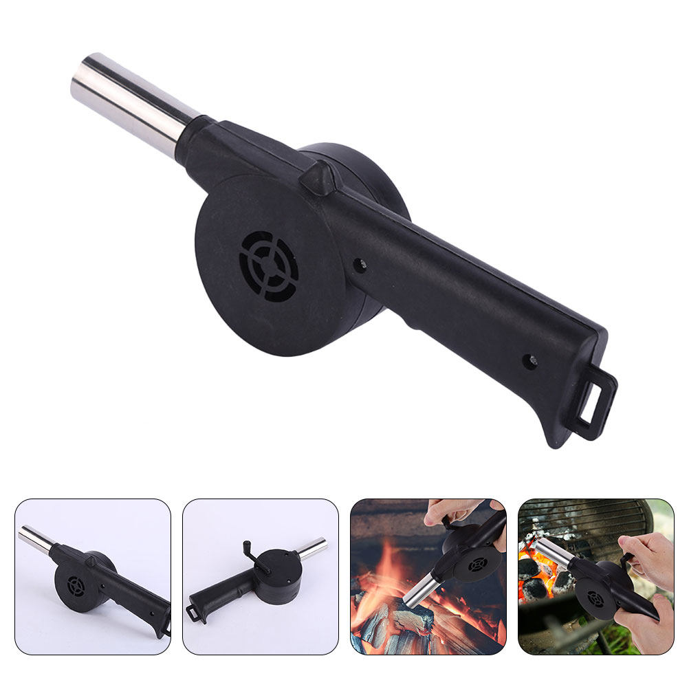 Manual Blower Black Hand Crank - Camping Cooking Portable 评论和价格